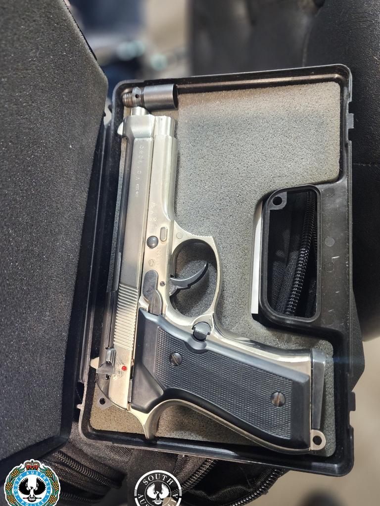 A Beretta handgun seized by Operation Meld detectives. Picture: SA Police