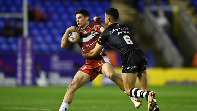 Mitchell Moses was lively for Lebanon, combining well with Adam Doueihi. Picture: Getty