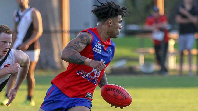 Kwame McHarg in action for Port Melbourne Colts. Picture: Aaron Cook