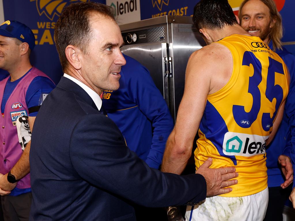 Former Australian cricketer and coach Justin Langer is an Eagles board member. Picture: Michael Willson/AFL Photos via Getty Images