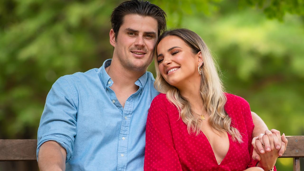 Tom Boyd with his fiance, Anna von Moger. The pair will be married in Portarlington shortly. Picture: Jason Edwards