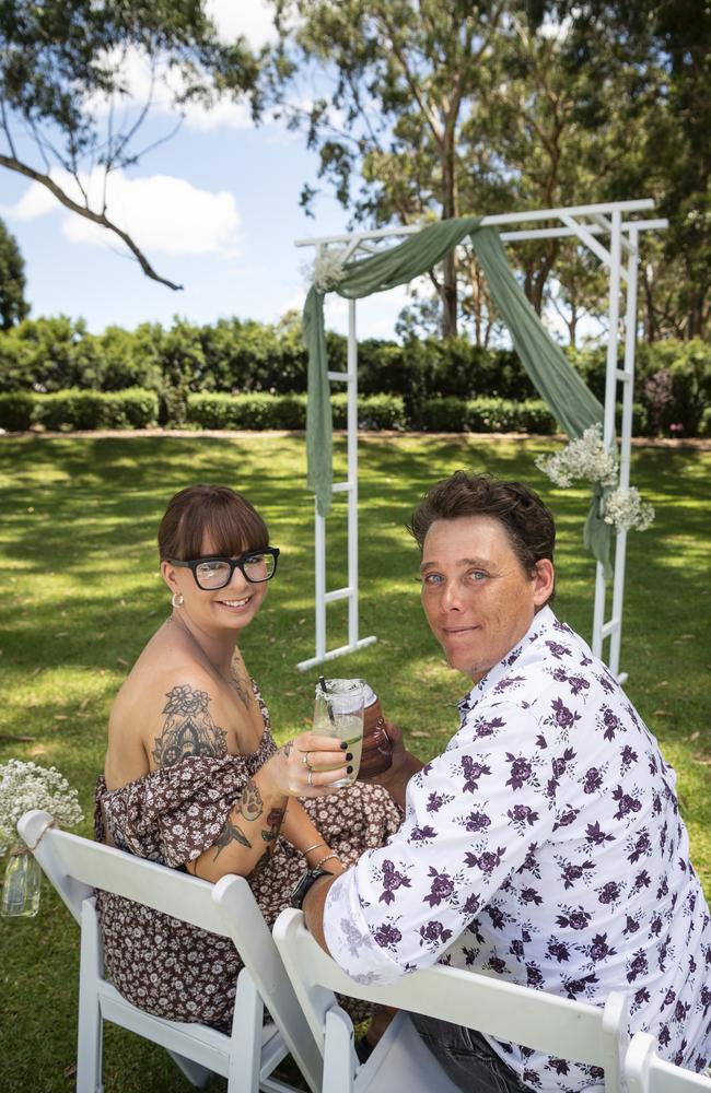 Engaged couple Krystal Harpur and Rodney Wager check out the venue at Toowoomba's Wedding Expo hosted by Highfields Cultural Centre, Sunday, January 21, 2024. Picture: Kevin Farmer