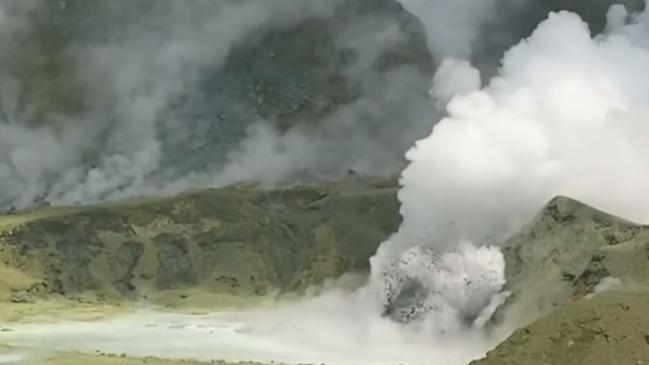 British Geologist James Siddorn shot footage at White Island four days before the eruption. Picture: James Siddorn