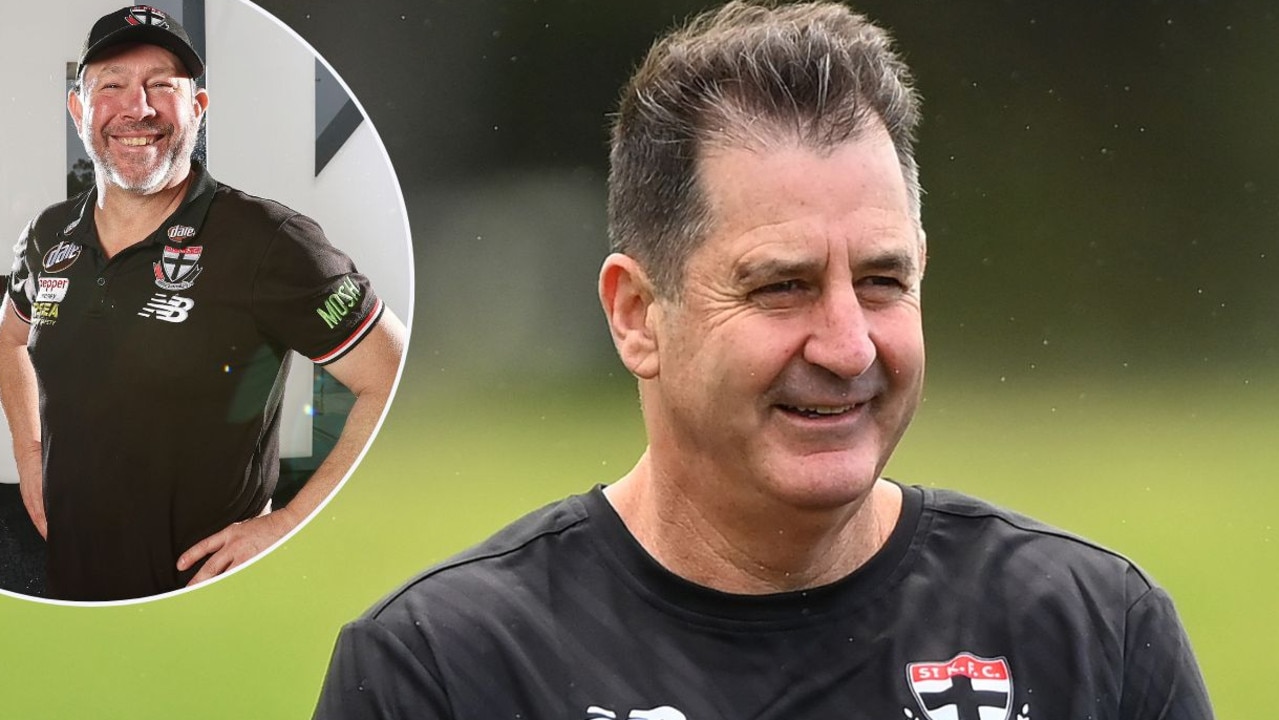 Ross Lyon addressed the Brett Ratten sacking with St Kilda players on day one of pre-season. Picture: Supplied.