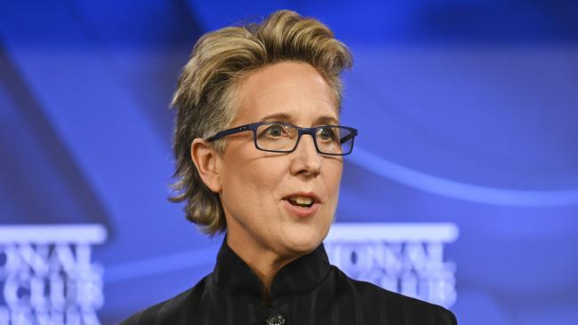 ACTU secretary Sally McManus says workers must see the benefits of AI. Picture: NCA NewsWire/Martin Ollman