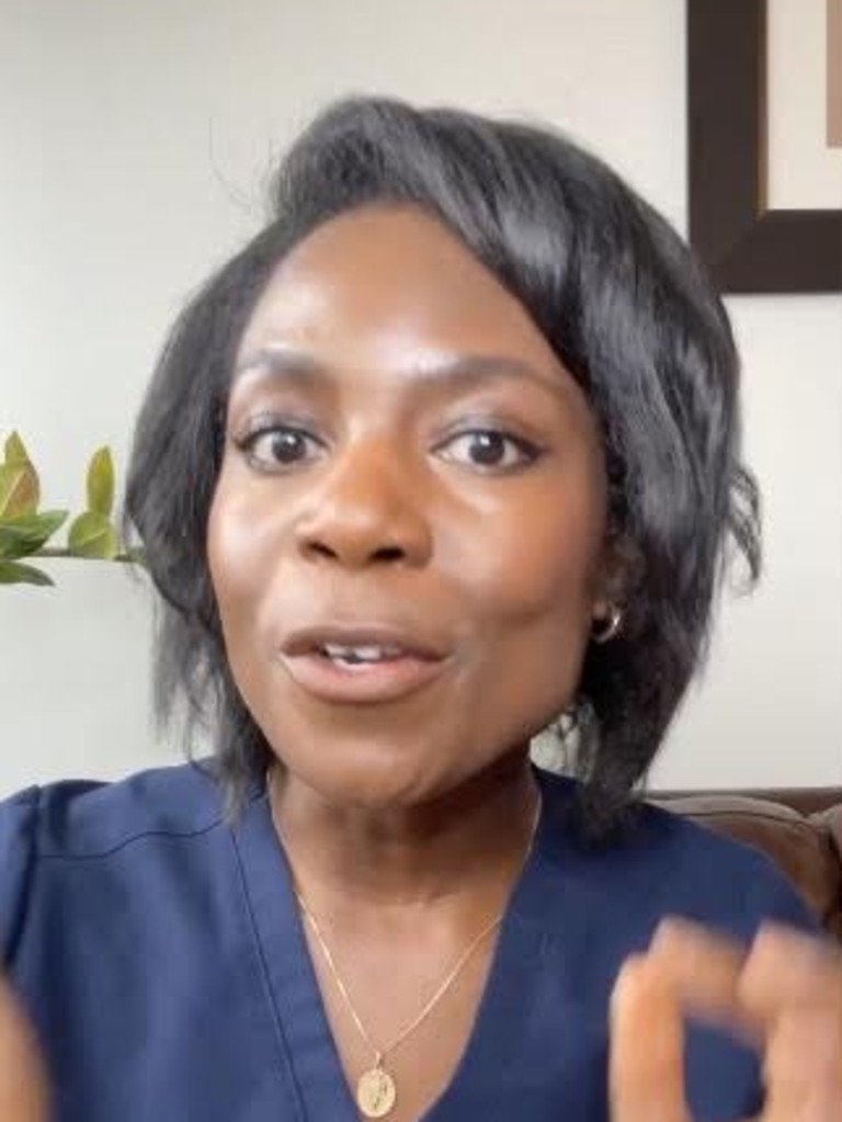 Dr Chisom Ikeji says the Stanley cup could give you wrinkles. Picture: TikTok/drchizikeji