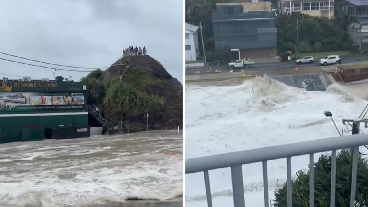 Aussies stranded as road washes away