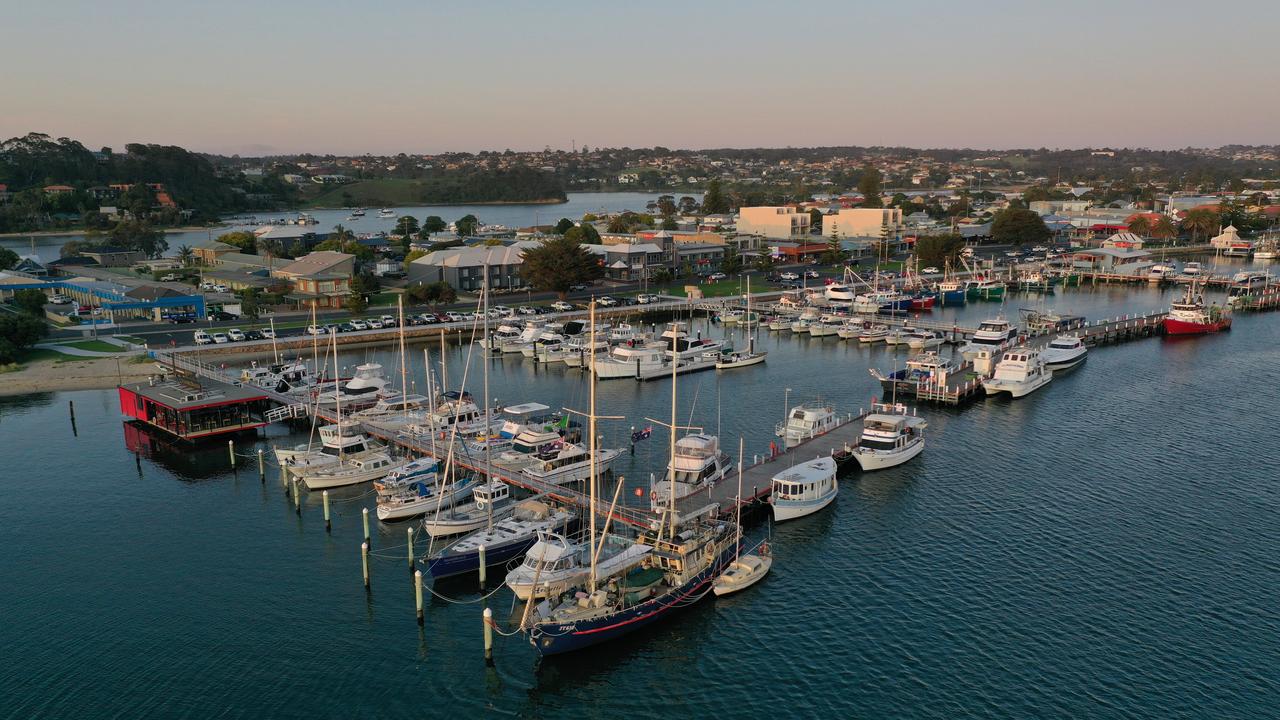 Pretty Lakes Entrance was the destination of Savannah’s first family holiday in Australia. Picture: Alex Coppel