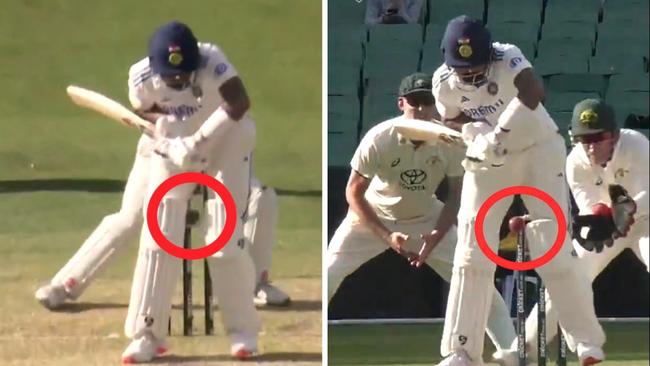 KL Rahul left his brain in the dressing room. Photo: Twitter, @cricketcomau.