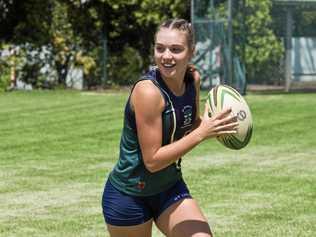 RISING STAR: Emily Ward has a busy week ahead of her with Australia under-18 touch trials and Queensland State Championships on her schedule. Picture: Nev Madsen