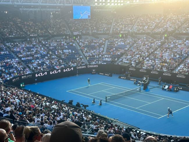 There were a lot of empty seats at Rod Laver arena tonight.