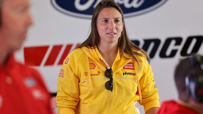 Swiss driver Simona De Silvestro at the Sandown 500 after arriving in Australia for her Bathurst 1000 wildcard campaign. Picture: Supplied