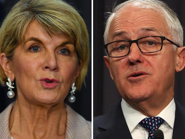 Julie Bishop and Malcolm Turnbull have been voted the preferred Liberal Party leaders by News Corp Australia readers.