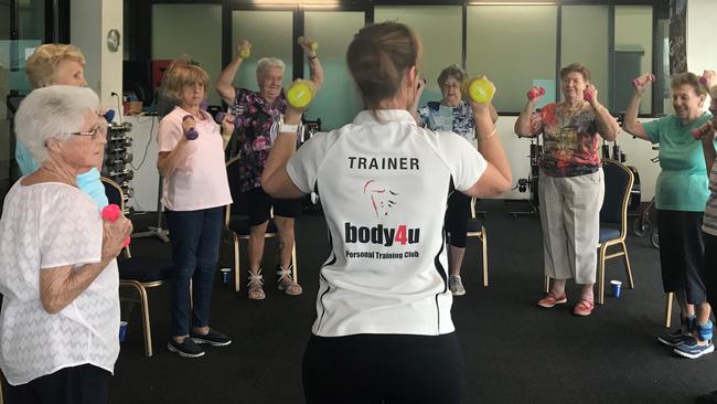 The STAR Fitness Group in action at the studio in Raby Bay.