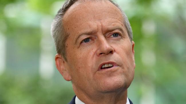 Opposition Leader Bill Shorten yesterday. Picture: AAP