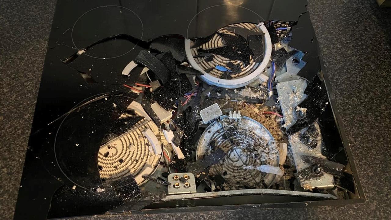 The woman’s cooktop was completely obliterated. Picture: Facebook/DYAD Constructions