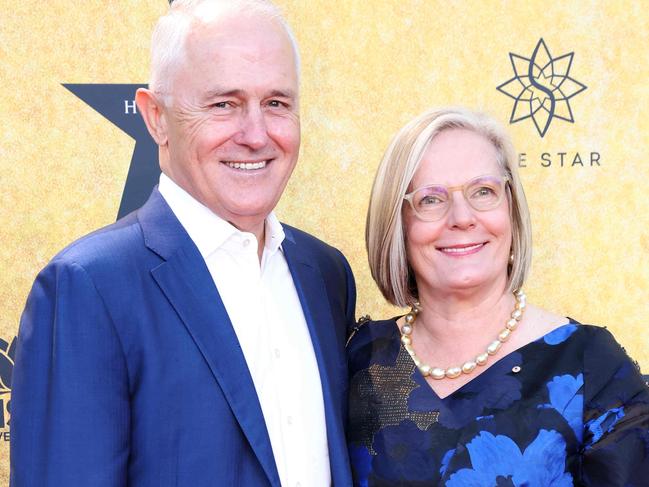 Malcolm and Lucy Turnbull. Picture: Damian Shaw