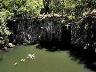 Two people have died at Dalwood Falls, in the Ballina Shire. Picture: David Nielsen