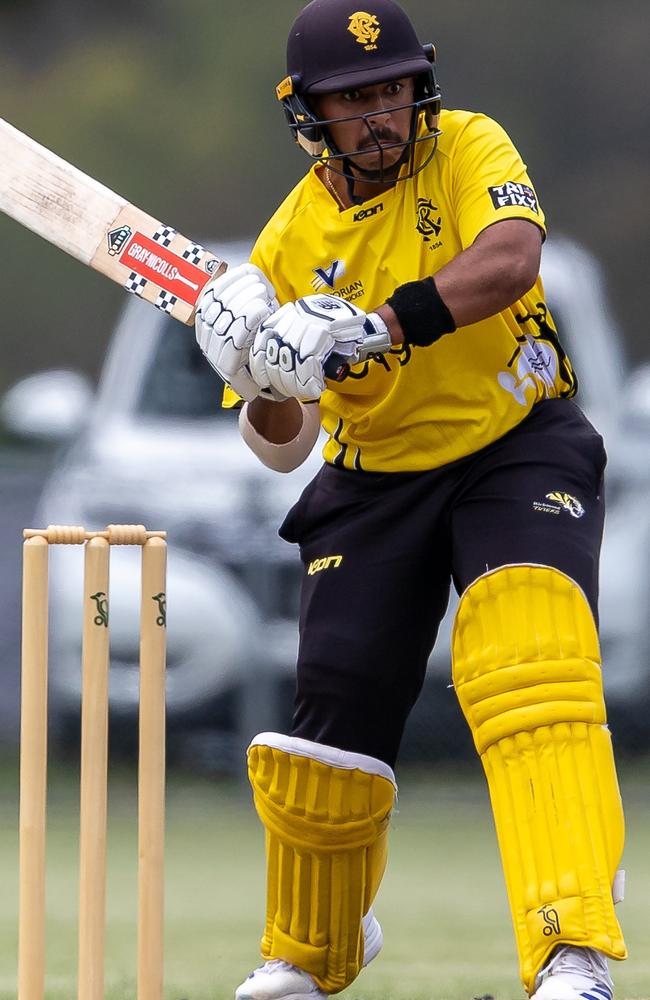 Richmond’s Jonathan D'Rozario opened his season with a century against Kingston-Hawthorn.