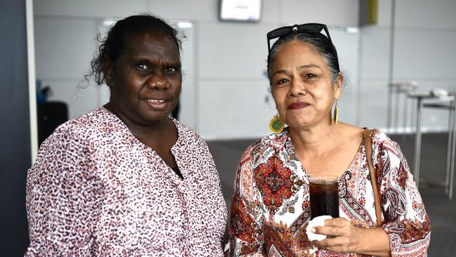 Gayli Yunupingu and Maria Harvey at the 2024 NT Australian of the Year Awards at the Darwin Convention Centre on Monday, November 6.