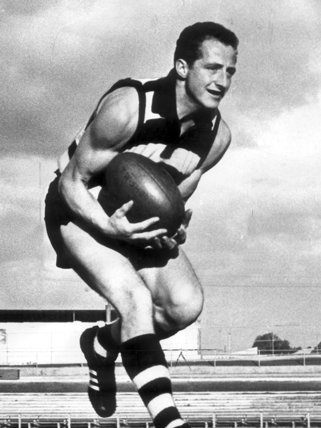 Geelong fullback Roy West joined the Cats from Stawell in 1960.