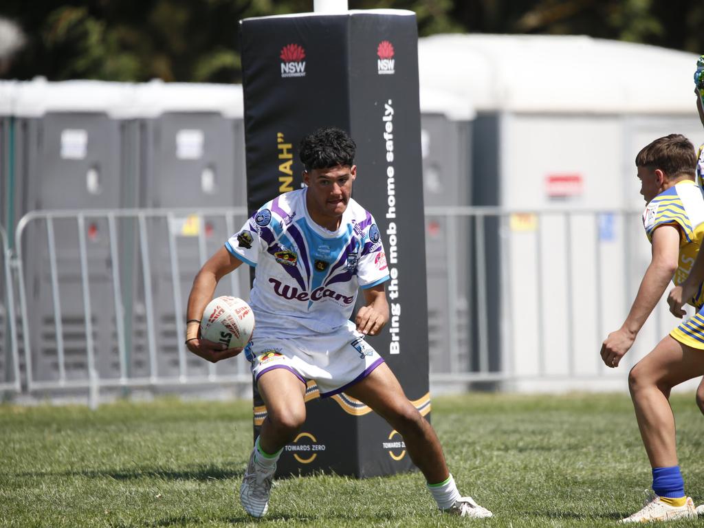 Koori Knockout - Day 4 Boys 15s GF Narwan Eels vs Mindaribba Warriors Monday, 7 October 2024 Hereford St, Bathurst NSW 2795, Australia, Picture Warren Gannon Photography