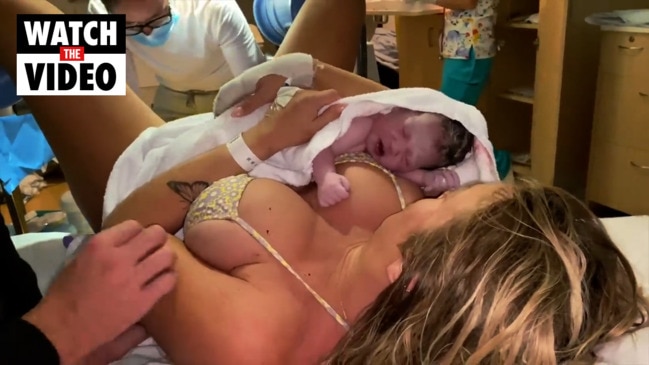 Influencer shares graphic birth video