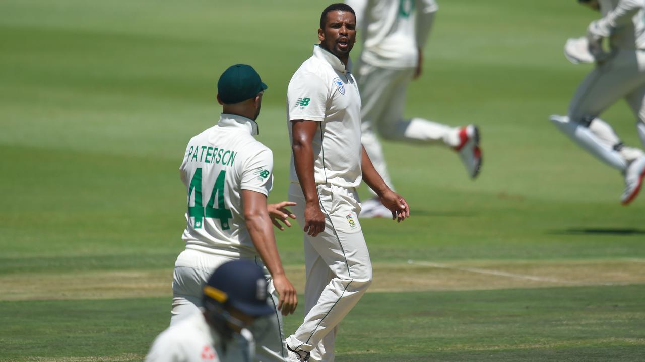 Vernon Philander gave Jos Buttler a fiery send-off.