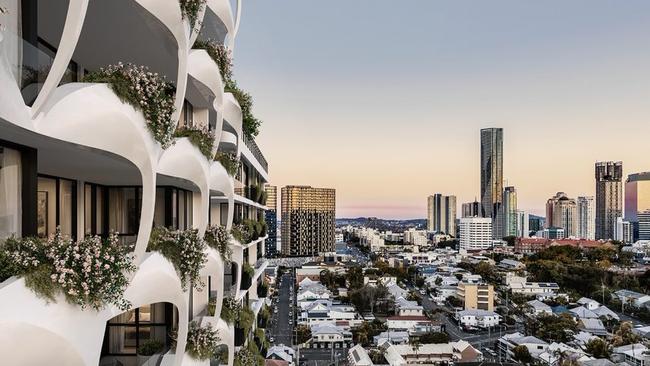 Oria overlooks Victoria Park and the Brisbane CBD.