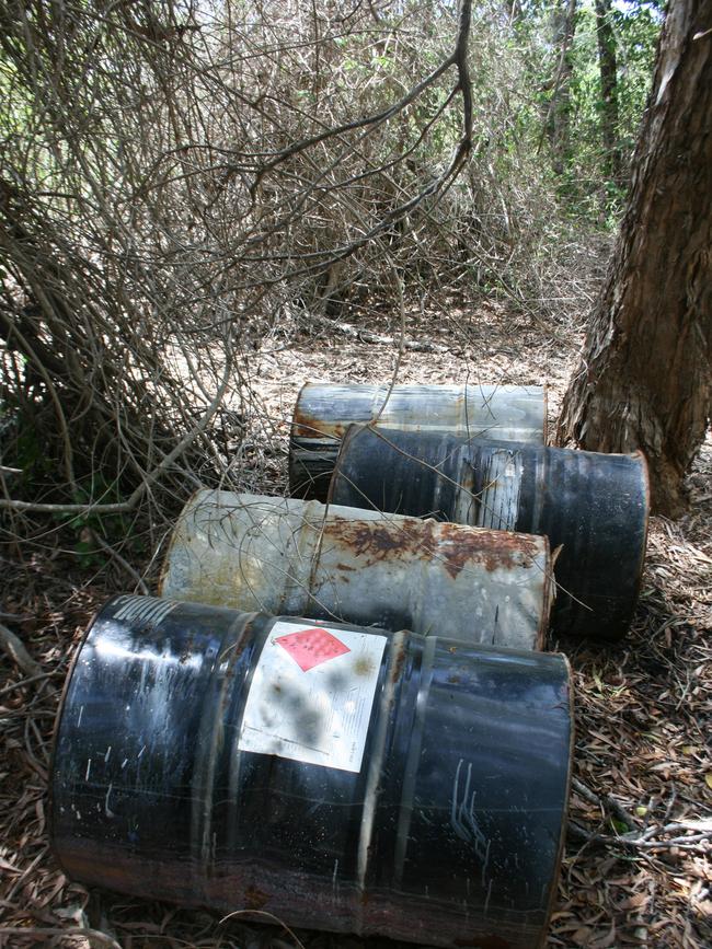 Drums found dumped at site two at Bangalee.