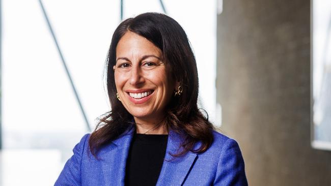 10/02/2025 Transurban CEO Michelle Jablko pictured in their Docklands HQ. Photo: Aaron Francis Photography/Supplied