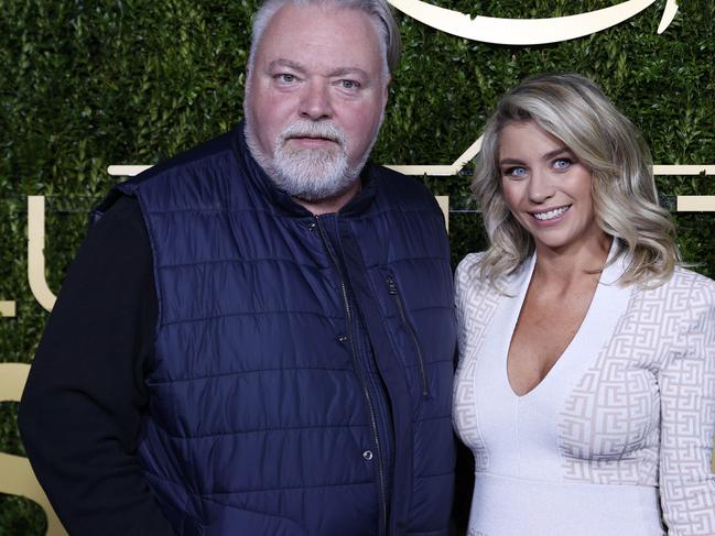 DAILY TELEGRAPH MARCH 31, 2022. Kyle Sandilands and Tegan Kynaston on the red carpet for the Australian premiere of Prime Videos hit series Luxe Listings Sydney Season 2 held at the Museum of Contemporary Art Australia in The Rocks Sydney. Picture: Jonathan Ng