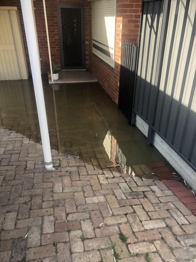 SA Water have provided drinking water to affected residents and will provide cleaners to return sites to their original condition. Picture: Evangeline Polymeneas