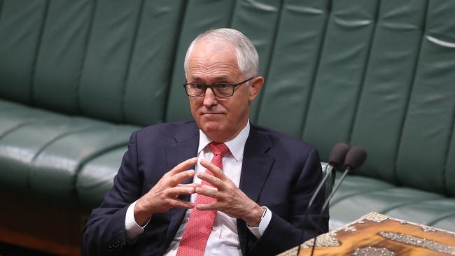 Malcolm Turnbull in question time.