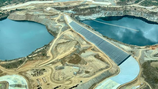 Genex Power’s 250MW Kidston pumped hydro project on the site of the disused Kidston gold mine, northwest of Townsville. An inquiry has heard efficiently connecting such projects to the grid is a better option than nuclear. Picture: Supplied