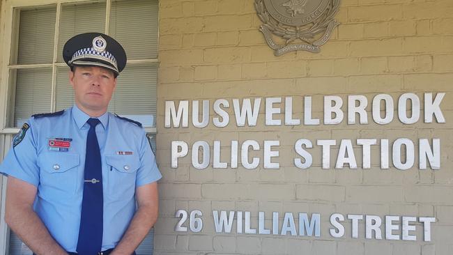 Hunter Valley crime manager Detective Inspector Matthew Zimmer. Picture: Dan Proudman