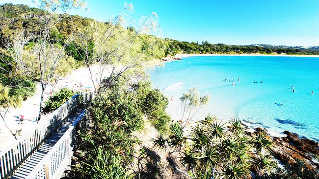 Surfing at the Pass at Byron Bay is a special for Louis Tikaram.