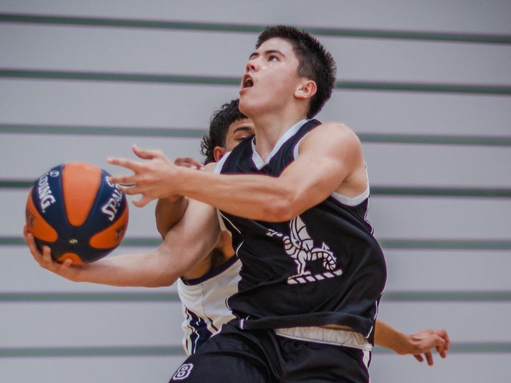 Newington College in action at the Basketball Australia Schools Championships. Picture: Taylor Earnshaw