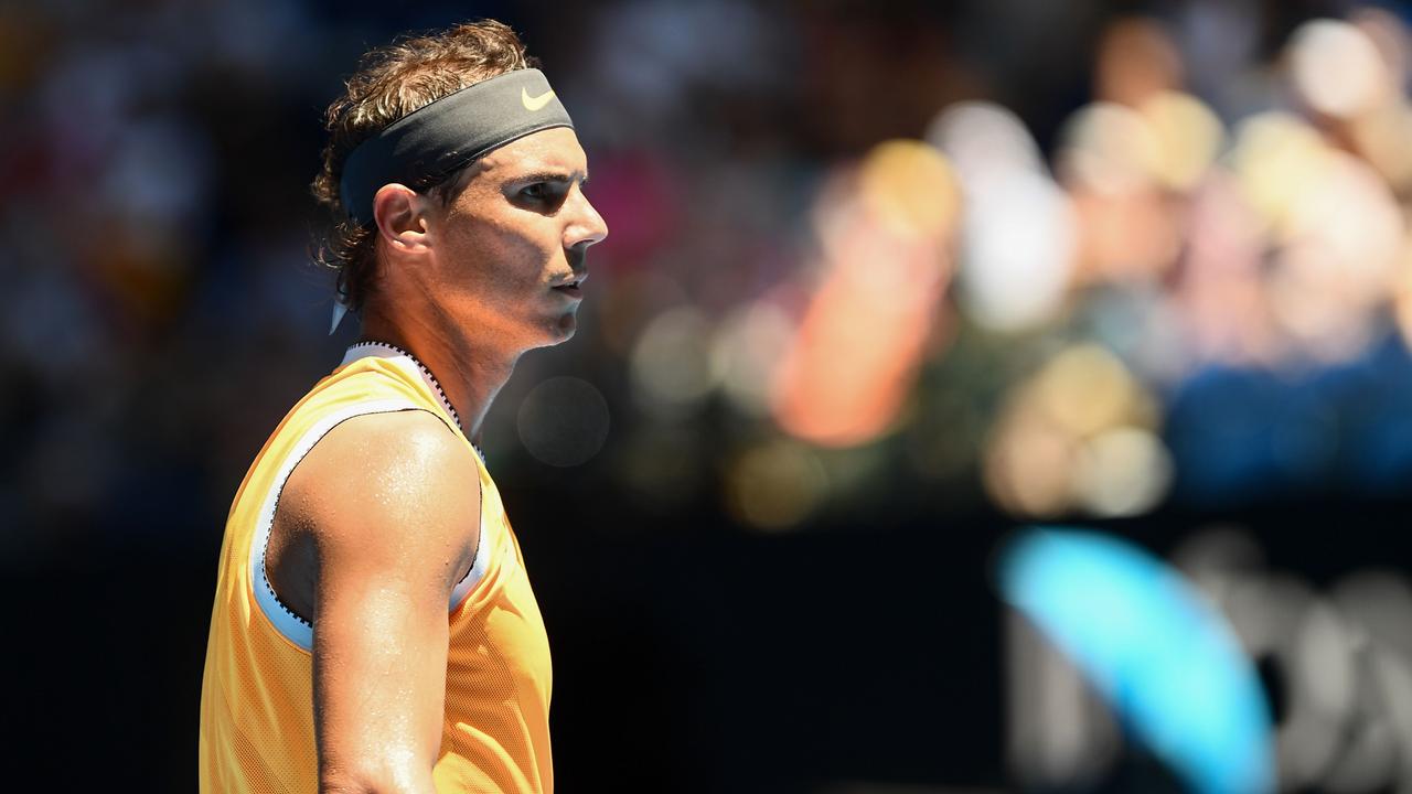 Rafael Nadal won his first round Australian Open clash with James Duckworth. (Photo by Jewel SAMAD / AFP)