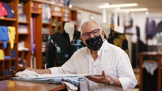 The 76-year-old veteran fashion retailer has just experienced one of his busiest years in sales. Picture: Brendan Radke