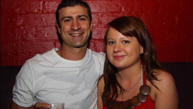 Shandee Blackburn with John Peros, the main suspect in her murder. Picture: Supplied