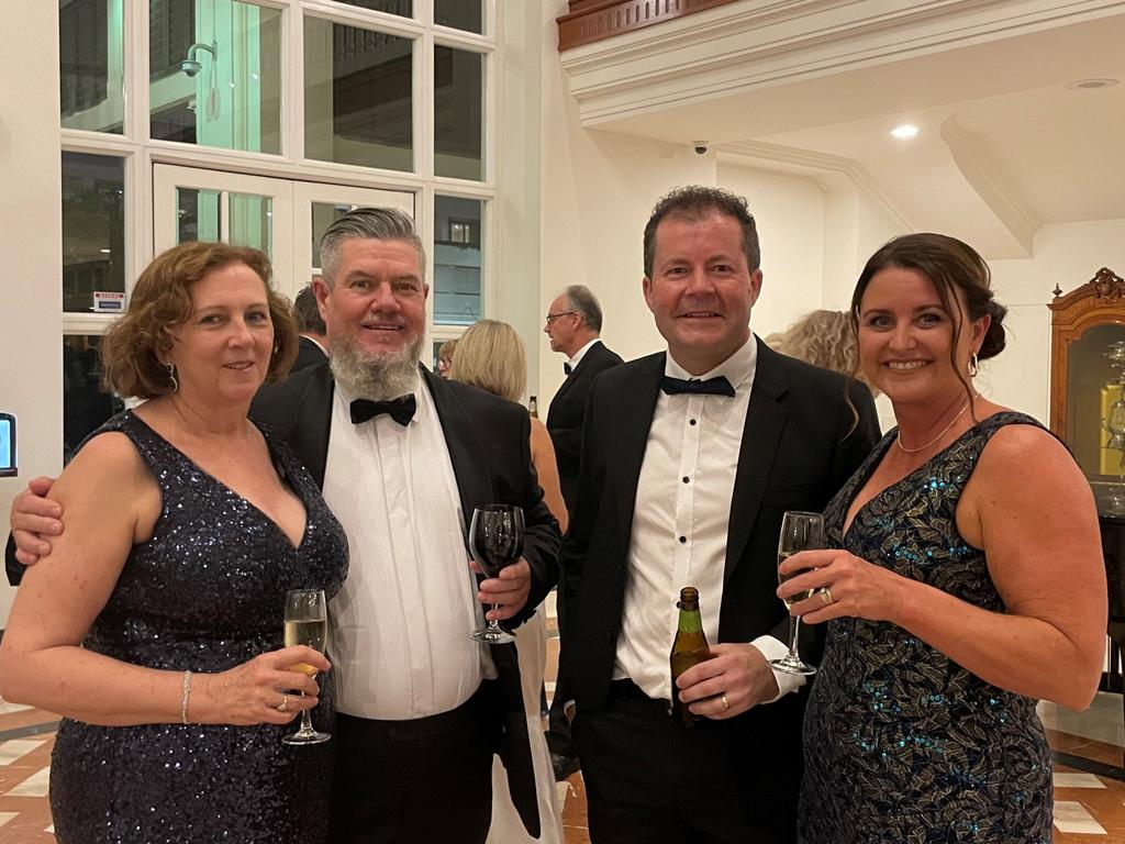 Josie Beer, Russell Beer, Brent Kelly and Petrina Cao-Kelly at the 25th anniversary of the Far North Queensland Hospital Foundation Ball at Pullman Cairns. Picture: Yashee Sharma