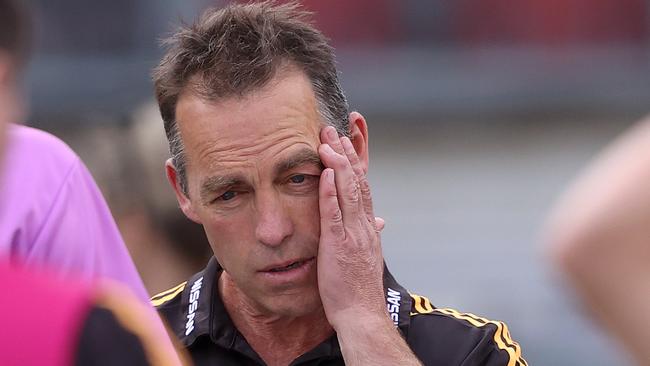 Clarko is frustrated, but he still believes in the process. Picture: Phil Hillyard