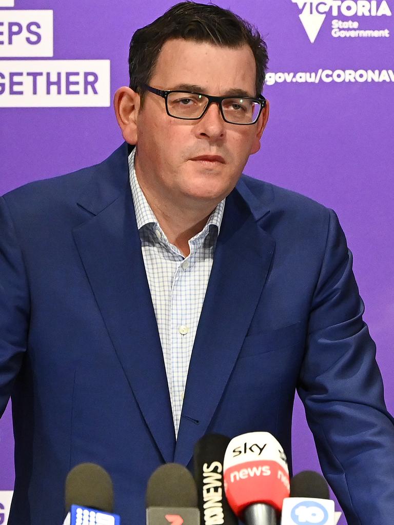 Victorian Premier Daniel Andrews made a strong statement about infection control in Victoria's aged care homes. Picture: Quinn Rooney/Getty Images