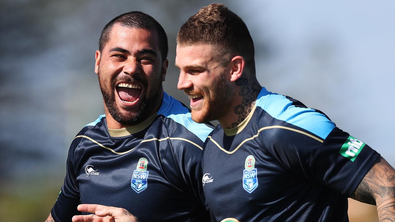 Andrew Fifita and Josh Dugan have taken aim at journalist Phil Rothfield.