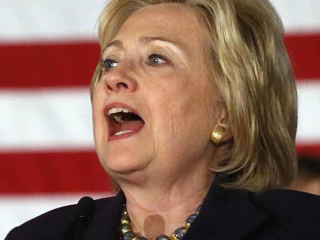 Democratic presidential candidate Hillary Rodham Clinton speaks to supporters at a campaign rally in Boulder, Colo., Tuesday, Nov. 24, 2015. (AP Photo/Brennan Linsley