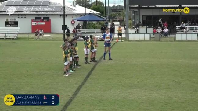 Replay: Qld Barbarians v AU Superstars (U10) - Pacific Youth Rugby Festival Day 1