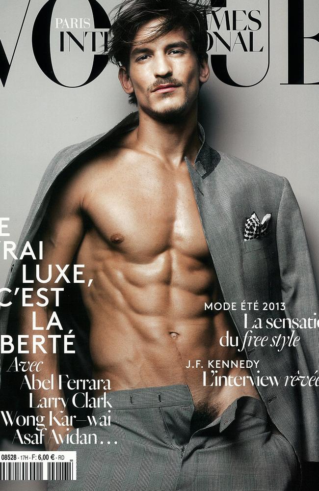 Scott flashed the flesh on this controversial Vogue Hommes cover.