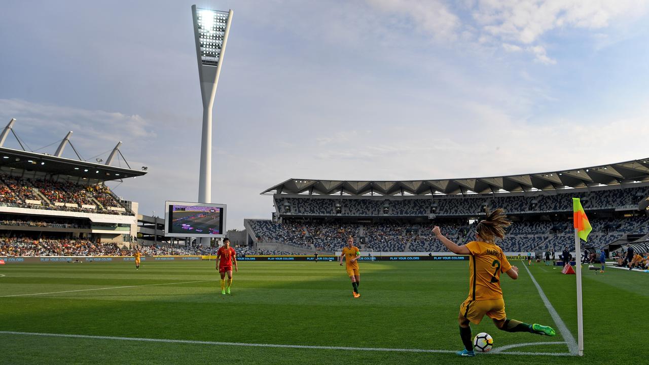 Committee for Geelong chief executive Jennifer Cro­marty says Geelong has excellent existing infrastructure, such as GMHBA stadium. Picture: AAP Image/Joe Castro