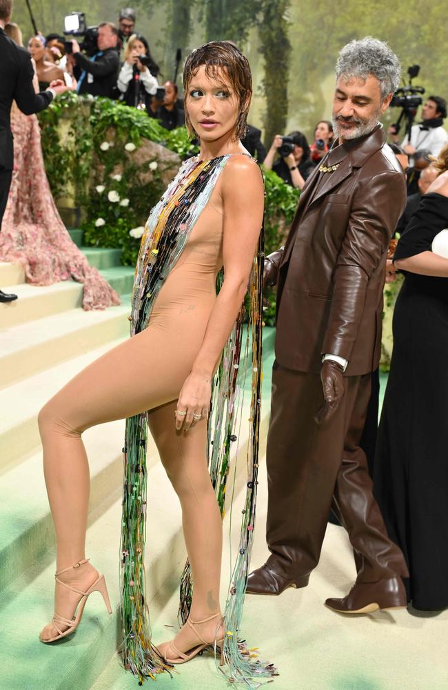 Rita Ora and husband Taika Waititi at the Met Gala. Picture: Angela WEISS / AFP